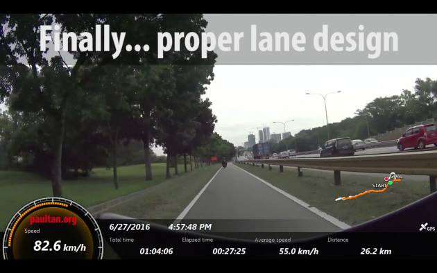 Federal Highway motorcycle lane - 116