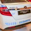 Perodua Bezza security patrol car displayed at launch