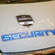 Perodua Bezza security patrol car displayed at launch