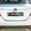 Perodua Bezza – senarai elemen varian demi varian