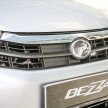 Perodua Bezza – senarai elemen varian demi varian