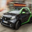 2017 Smart Electric Drive range: fortwo, cabrio, forfour