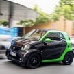2017 Smart Electric Drive range: fortwo, cabrio, forfour