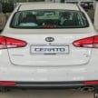 Kia Cerato facelift – prices maintained, from RM91,888