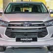 New Toyota Innova launched in Malaysia, from RM106k – 7 airbags, ESC, Dual VVT-i, more premium interior