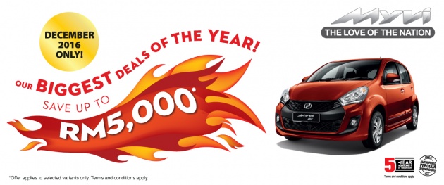 Perodua tawar jualan hujung tahun – diskaun RM1,200 untuk Axia, RM3k Alza, RM3,200 Bezza, RM5k Myvi 1.5