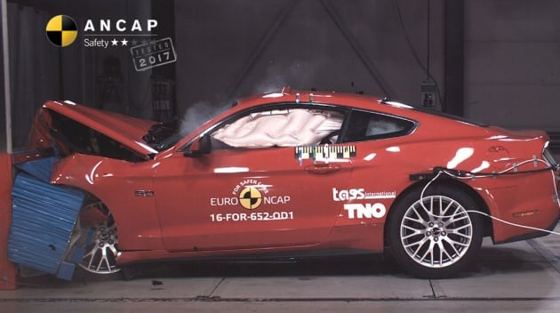 Ford Mustang gets a two-star Euro NCAP safety rating