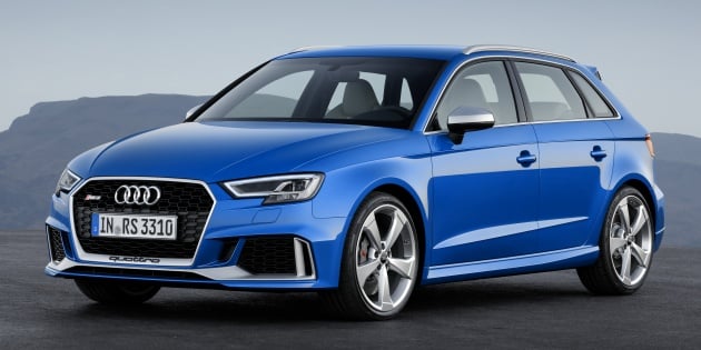 Audi RS3 Sportback – 400 hp 2.5L TFSI five-cylinder