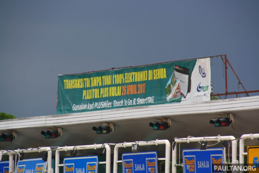 PLUS toll collection goes fully electronic – all 94 toll plazas from Juru, Penang to Skudai, Johor on ETC 651028