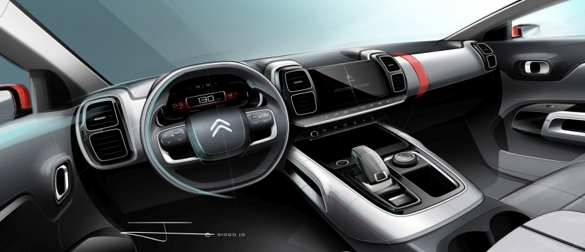 Citroen C5 Aircross interior teased ahead of Shanghai 646068
