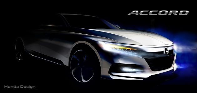 2018 Honda Accord sketch released, July 14 debut