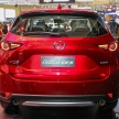 2017 Mazda CX-5 Malaysian official price list – five CKD variants; 2.0G, 2.5G, 2.2D AWD; from RM136k