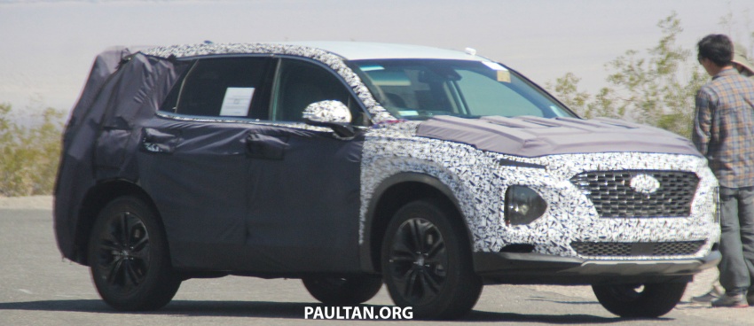 SPYSHOTS: Next-gen Hyundai Santa Fe seen testing 700295