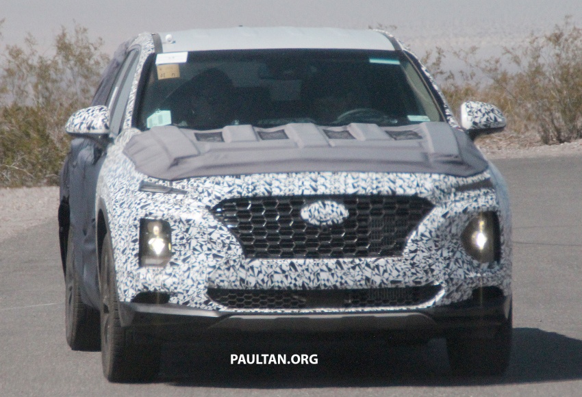 SPYSHOTS: Next-gen Hyundai Santa Fe seen testing 700297