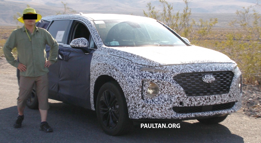 SPYSHOTS: Next-gen Hyundai Santa Fe seen testing 700299