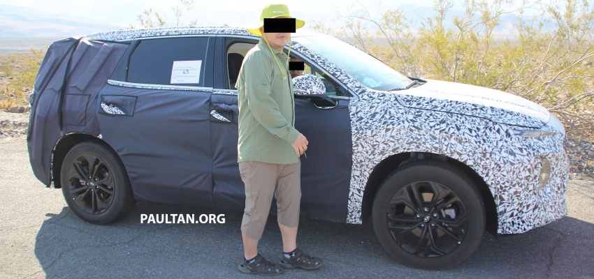 SPYSHOTS: Next-gen Hyundai Santa Fe seen testing 700300