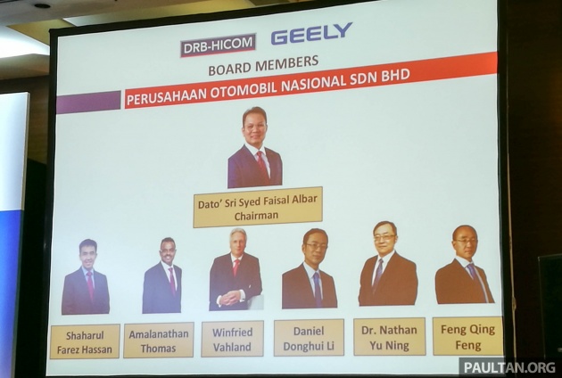 DRB-Hicom, Geely announce new Proton board – Li Chunrong is CEO, Winfried Vahland joins board