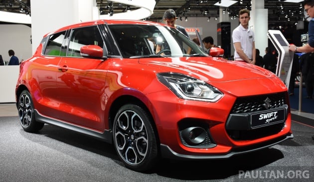 New Suzuki Swift Sport officially revealed in Frankfurt – 1.4L turbo engine, six-speed manual, only 970 kg