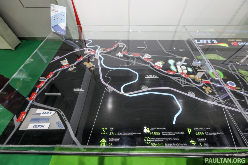 LRT3 alignment from Bandar Utama to Klang shown 722472