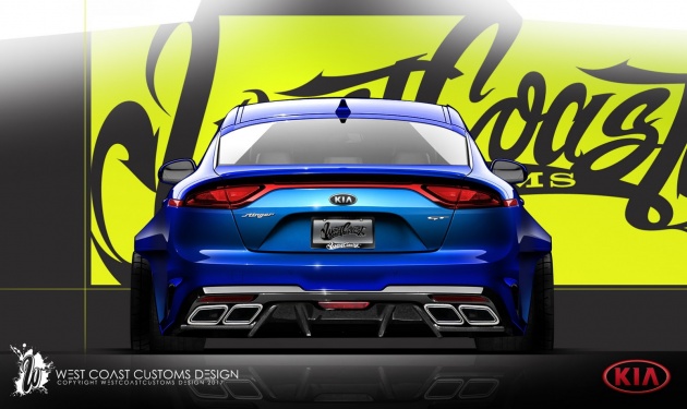 Kia Stinger receives widebody kit for SEMA show