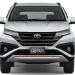 2018 Toyota Rush Indonesia pricing revealed – no increase despite higher specs, from RM72k-RM78k