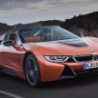 BMW i8 Roadster unveiled – only 60 kg heavier; i8 Coupe also gets new battery, 50% better EV range