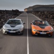 BMW i8 Roadster unveiled – only 60 kg heavier; i8 Coupe also gets new battery, 50% better EV range