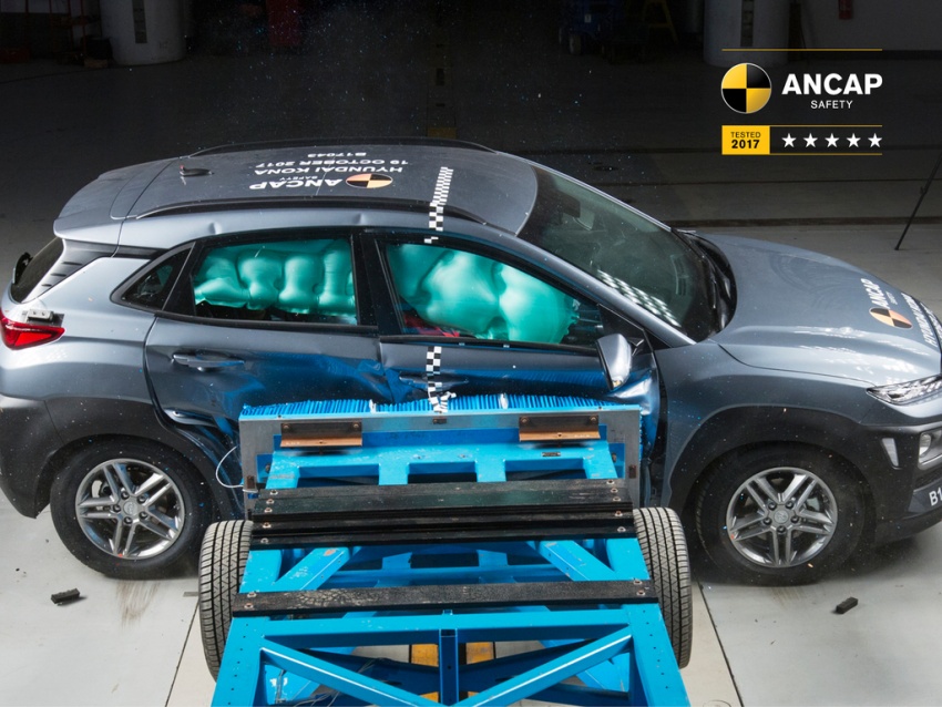 Hyundai Kona receives five-star ANCAP safety rating 750311