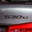 BMW 530e iPerformance plug-in hybrid launched in Malaysia – 252 hp, 0-100 km/h in 6.2 secs, RM344k