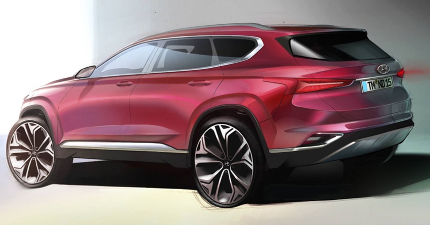 Hyundai Santa Fe – renders of fourth-gen SUV shown 773056
