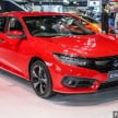 Bangkok 2018: Honda Civic Red Hatchback and Sedan