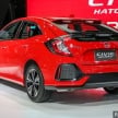 Bangkok 2018: Honda Civic Red Hatchback and Sedan