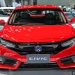 Bangkok 2018: Honda Civic Red Hatchback and Sedan