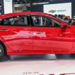 Bangkok 2018: Honda Civic Red Hatchback and Sedan