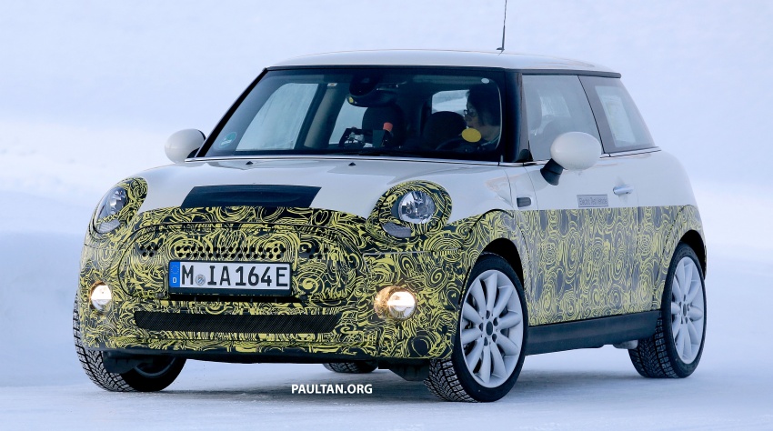 SPYSHOTS: MINI Cooper E on winter trials, 2019 debut 789051