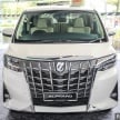 Toyota Alphard, Vellfire facelift on sale, RM351k-541k