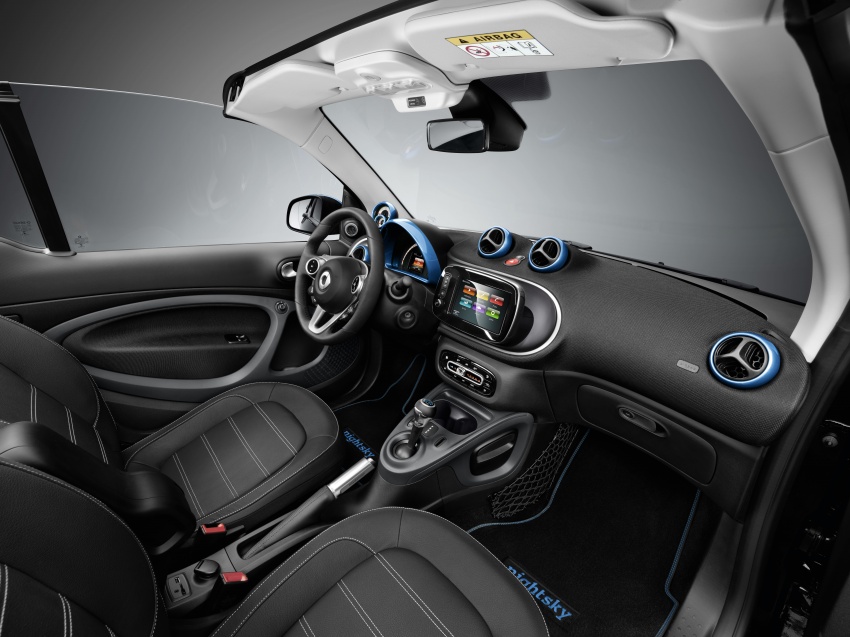 smart EQ fortwo, forfour nightsky edition EVs unveiled – new fast charger, car-sharing service also introduced 786753
