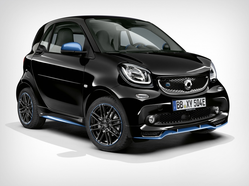 smart EQ fortwo, forfour nightsky edition EVs unveiled – new fast charger, car-sharing service also introduced 786756