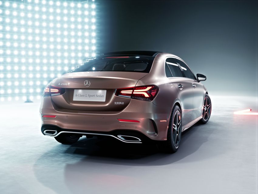 Mercedes-Benz A-Class L Sedan Z177 dipamer di Beijing – versi alternatif bagi negara lain pada H2 2018 810682