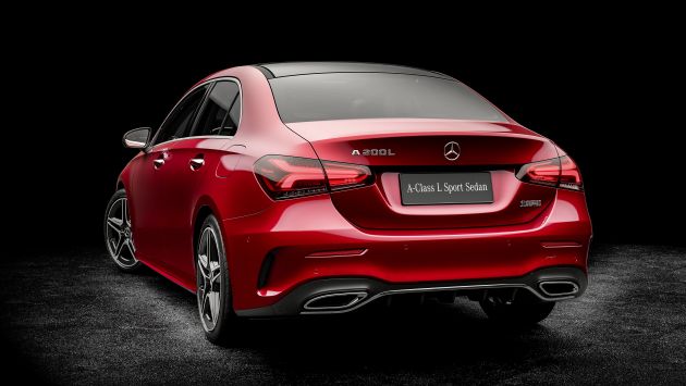Mercedes-Benz A-Class L Sedan Z177 dipamer di Beijing – versi alternatif bagi negara lain pada H2 2018