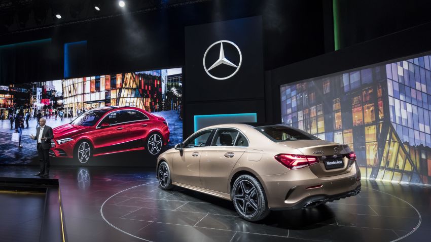 Mercedes-Benz A-Class L Sedan Z177 dipamer di Beijing – versi alternatif bagi negara lain pada H2 2018 810698