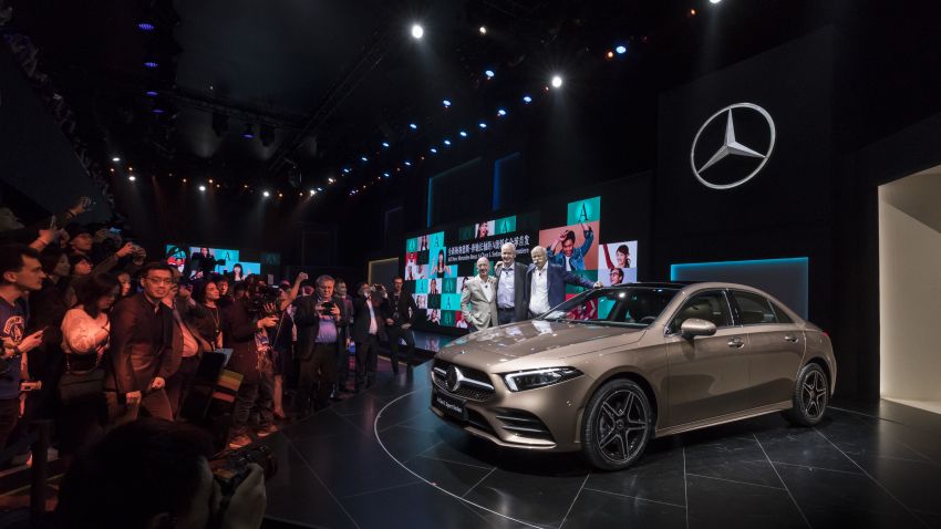Mercedes-Benz A-Class L Sedan Z177 dipamer di Beijing – versi alternatif bagi negara lain pada H2 2018 810699