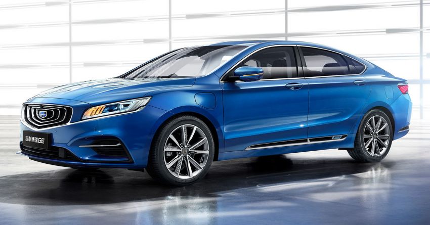 Geely Borui GE – MHEV, PHEV powertrains, display key, AEB, dual-screen dash; next Proton Perdana? 822183
