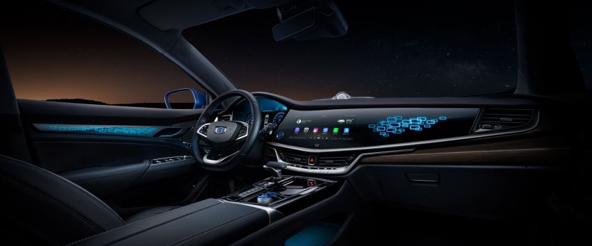 Geely Borui GE – MHEV, PHEV powertrains, display key, AEB, dual-screen dash; next Proton Perdana? 822184