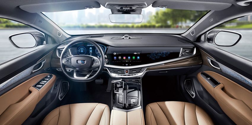 Geely Borui GE – MHEV, PHEV powertrains, display key, AEB, dual-screen dash; next Proton Perdana? 822199