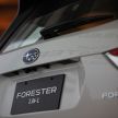 2019 Subaru Forester officially launched in Taiwan – four variants offered, 2.0L CVT, EyeSight system