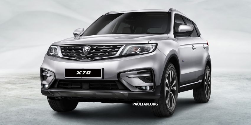 Proton X70 SUV – exterior paint and interior colours 859027