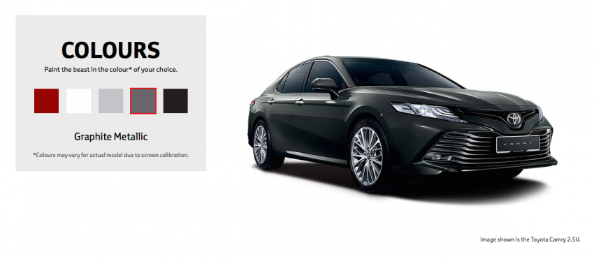 2019 Toyota Camry 2.5V Malaysian specs out, RM190k 882156