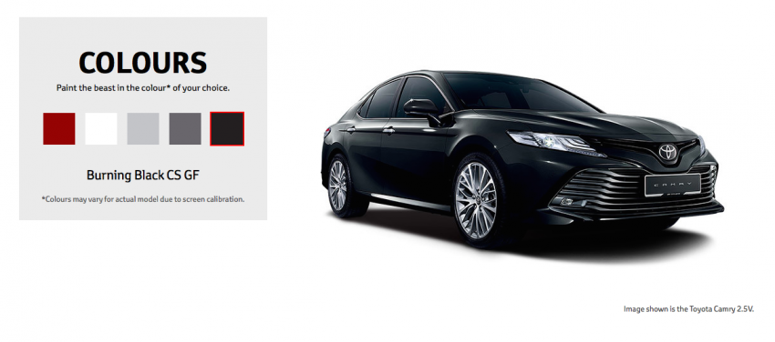2019 Toyota Camry 2.5V Malaysian specs out, RM190k 882174