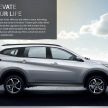 Perodua Aruz dilancar – dua varian, tujuh tempat duduk, 1.5L, ASA 2.0, harga RM72,900 dan RM77,900